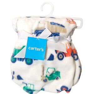 Carter's Nojo Construction Trucks Security Lovey Blanket 30" X 40" New